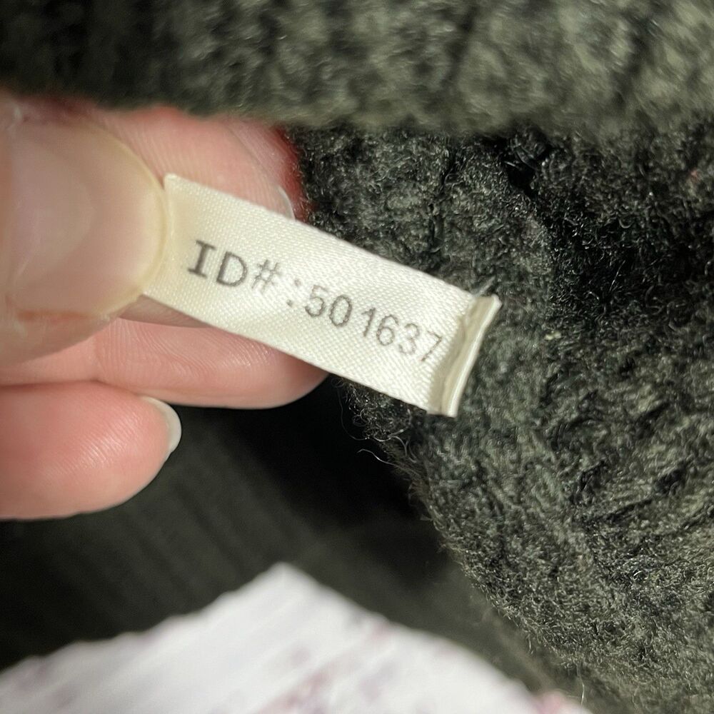 Vtg Abercrombie & Fitch Mens Green XL Wool Sweater Turtleneck Military Chunky - Picture 7 of 9